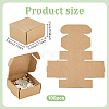 Kraft Paper Box CON-WH0036-02-2