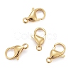304 Stainless Steel Lobster Claw Clasps X-STAS-H352-01G-G-2
