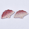 Transparent Spray Painted Glass Pendants GLAA-R212-01-A04-2