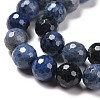 Natural Dumortierite Beads Strands G-E571-06B-3