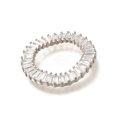 Brass Clear Cubic Zirconia Linking Rings KK-M312-30P-1