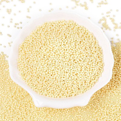 11/0 Grade A Baking Paint Glass Seed Beads X-SEED-N001-A-1034-1