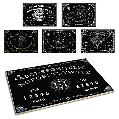 Pendulum Dowsing Divination Board Set DJEW-WH0324-001-1