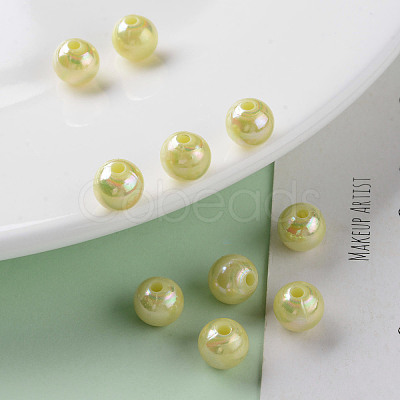 Opaque Acrylic Beads X-MACR-S370-D8mm-A10-1