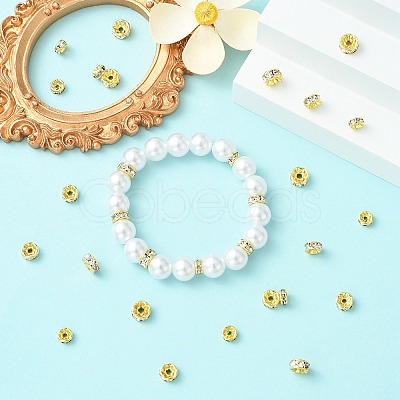 30Pcs 3 Styles 316 Surgical Stainless Steel Rhinestone Spacer Beads STAS-CJ0003-64-1