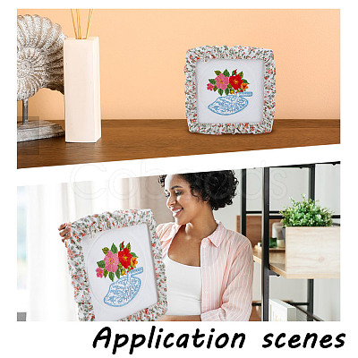 Plastic Cross Stitch Embroidery Hoops DIY-NB0014-42-1