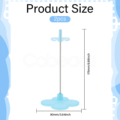 Adjustable Plastic Doll Stand Support ODIS-WH0329-96-1