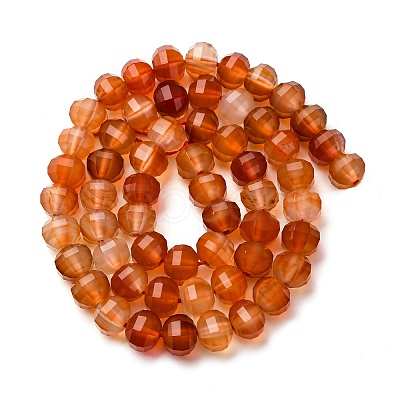 Natural Carnelian Beads Strands G-P587-D06-02-1
