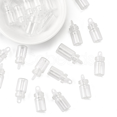 50Pcs Glass Bottle Pendant Decoration BOTT-FS0001-06-1