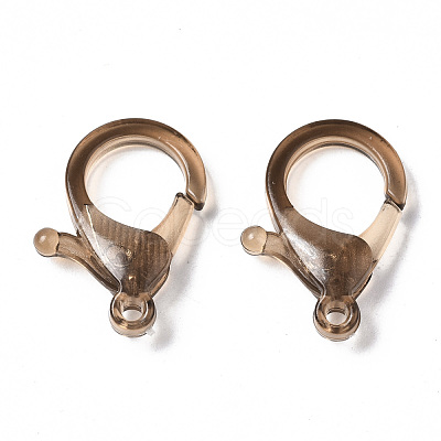 Transparent Acrylic Lobster Claw Clasps TACR-T023-01A-1