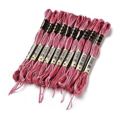 10 Skeins 6-Ply Polyester Embroidery Floss OCOR-K006-A58-1