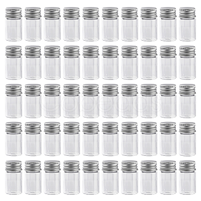 50Pcs Glass Bottles Bead Containers CON-DR0001-06B-1