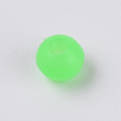 Plastic Luminous Glow Fishing Beads FIND-WH0075-39D-1