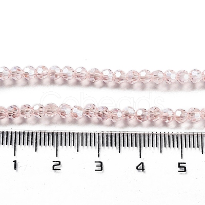 Electroplate Transparent Glass Beads Strands EGLA-A035-T3mm-A20-1