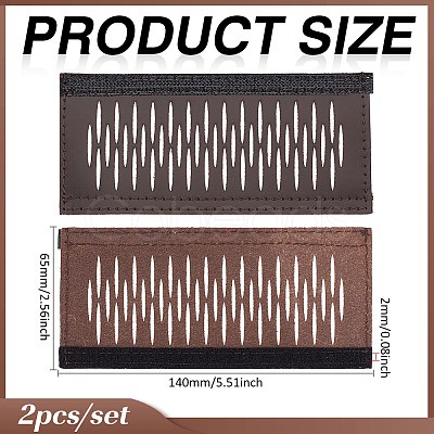2Pcs Cowhide Leather Bag Handle Wrap DIY-WH0750-355A-1