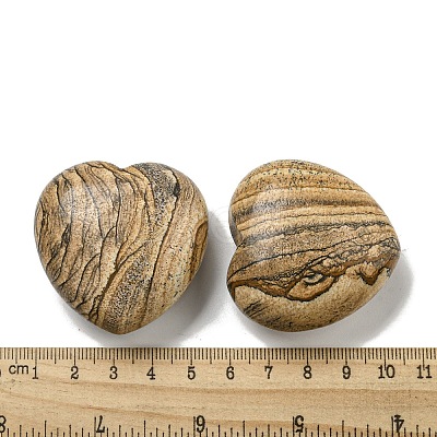Natural Picture Jasper Statues Ornaments G-P531-03H-1