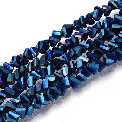 Electroplate Glass Beads Strands GLAA-N024-4mm-02-1