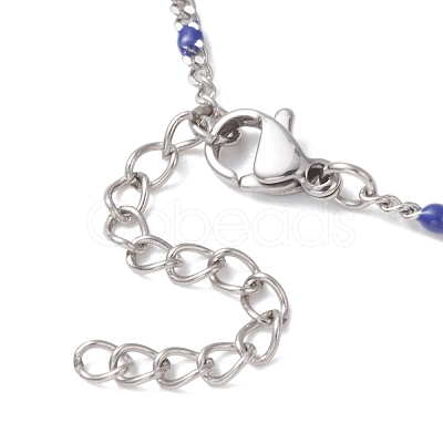 304 Stainless Steel Rosary Bead Necklaces NJEW-JN05775-1