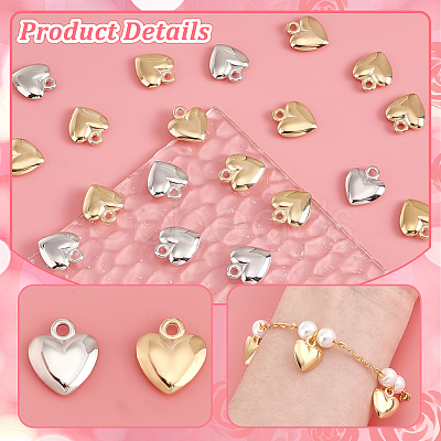 160Pcs 2 Colors CCB Plastic Pendants KY-GA0001-31-1