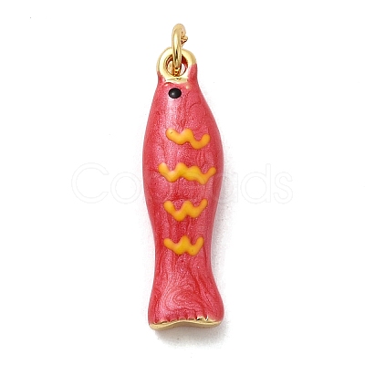 Brass Enamel Pendants KK-H092-08G-02-1