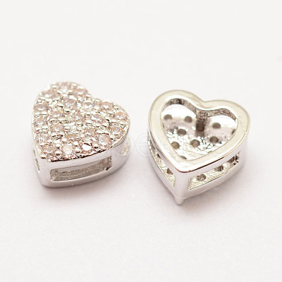 Brass Micro Pave Grade AAA Cubic Zirconia Pendants ZIRC-G090-71P-NR-1