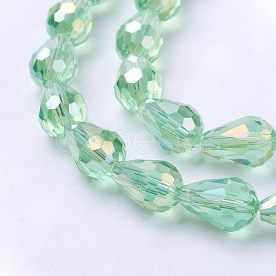 Electroplate Glass Beads EGLA-R006-11x8mm-M-1