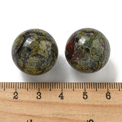 Natural Dragon Blood Round Ball Figurines Statues for Home Office Desktop Decoration G-P532-02A-15-1
