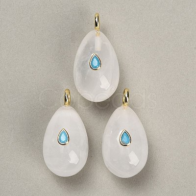 Natural Quartz Crystal Pendants GG-CBA4625-02G-07-1