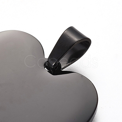 304 Stainless Steel Mirror Polished Finish Stamping Blank Tag Pendants STAS-F214-02B-1