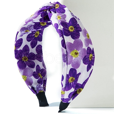 Flower Print Cloth Headband PW-WG040BF-06-1