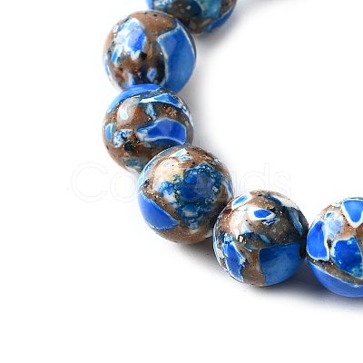 Dyed Natural Magnesite Beads Strands G-L617-D01-8mm-02-1