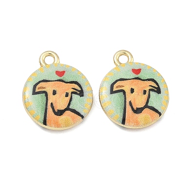 Printed Alloy Pendants PALLOY-P319-07D-17-1