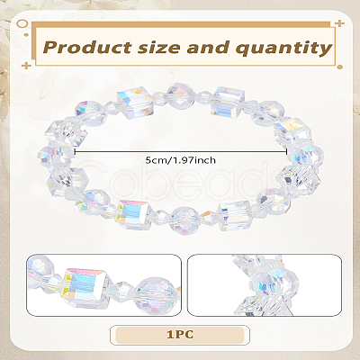 1Pc Glass Stretch Bracelets BJEW-LP0015-25-1