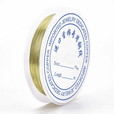 Round Copper Jewelry Wire CWIR-S002-0.4mm-02-1