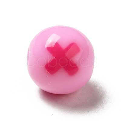 Two Tone Opaque Acrylic Beads LS-SACR-K003-02E-1