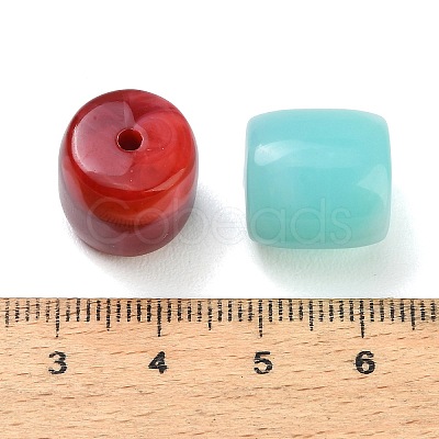 Two Tone Opaque Acrylic Beads AC-CBADA7D-07-1