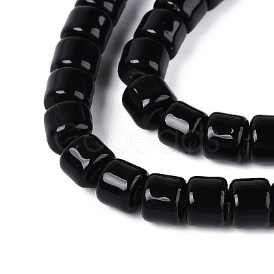 Opaque Solid Color Glass Beads Strands LS-GLAA-N065-4x4mm-C10-1