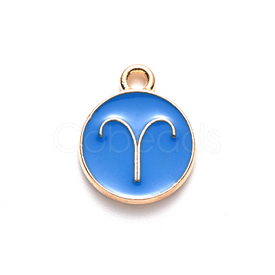Alloy Enamel Pendants ENAM-S124-01A-02A-1