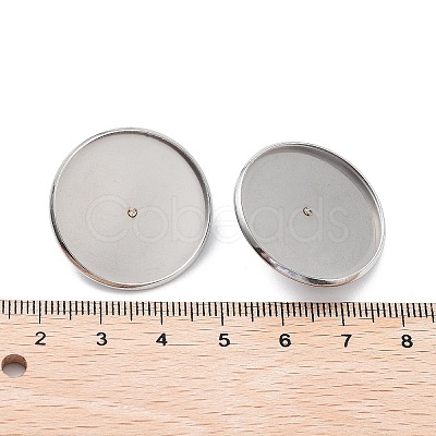 Non-Tarnish 304 Stainless Steel Brooch Base Settings FIND-D035-04E-P-1