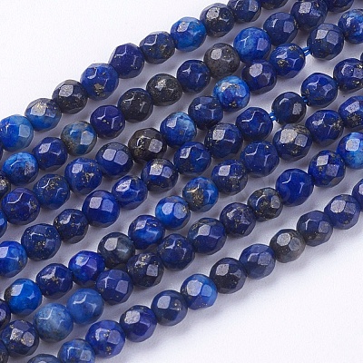 Natural Lapis Lazuli Beads Strands X-G-K020-3mm-23-1