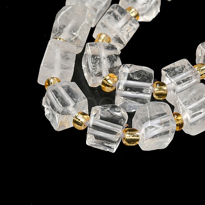 Natural Quartz Crystal Beads Strands G-G053-B15-01A-1