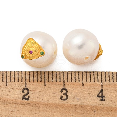Round Natural Freshwater Pearl Beads PEAR-K009-12G-1