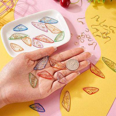 DIY Butterfly Wing Earrings Making Kit DIY-TA0003-73-1