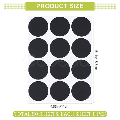 PVC Chalkboard Labels Blank Stickers STIC-WH0004-42E-1