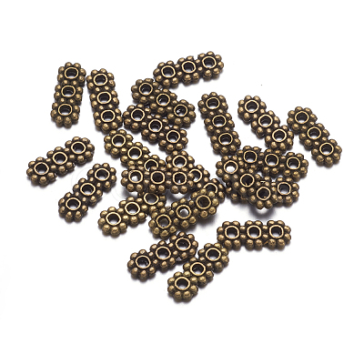 Tibetan Style 3-Hole Spacer Bars LS-TIBEB-A0794Y-AB-RS-1