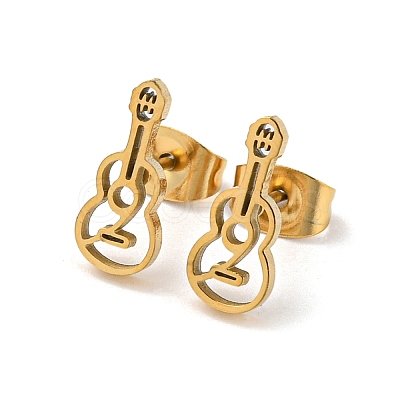 Golden 304 Stainless Steel Stud Earrings for Women EJEW-E294-01G-03-1