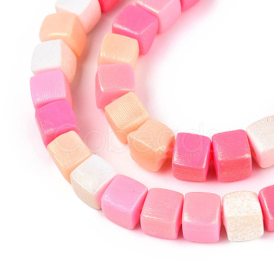 Handmade Polymer Clay Beads Strands CLAY-N013-25A-03-1