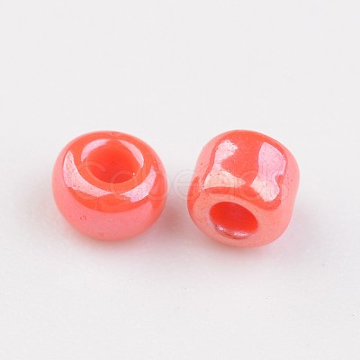 DIY Craft Beads 12/0 Opaque Colors Lustered Round Glass Seed Beads X-SEED-A012-2mm-125-1