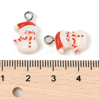 Christmas Theme Opaque Resin Pendants RESI-S08-02K-1