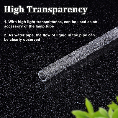 Transparent Acrylic Pipe AJEW-WH0475-51L-1